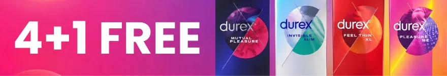 Durex condom offer: buy 4 get 1 free | Sex shop United Kingdom Desirel.co.uk