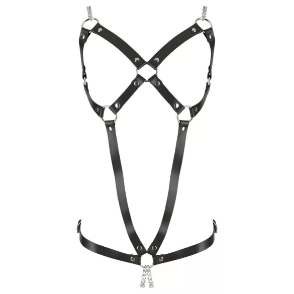 ZADO - Black Leather Chain Harness Body (S-L)