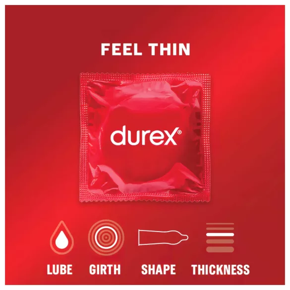 Durex Feel Thin - natural feeling condoms (3 pcs)
