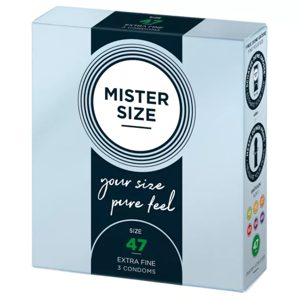 Mister Size Thin Condom - 47mm (Pack of 3)