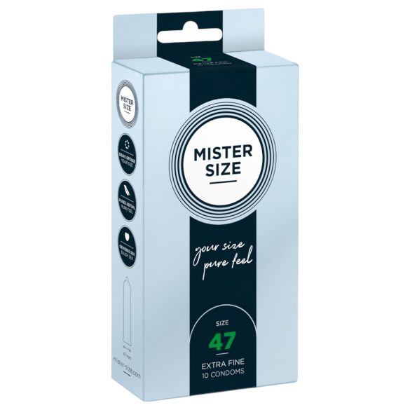Mister Size Thin Condoms - 47mm (Pack of 10)