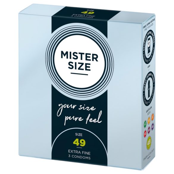 Mister Size Ultra-Thin Condoms - 49mm (3-Pack)