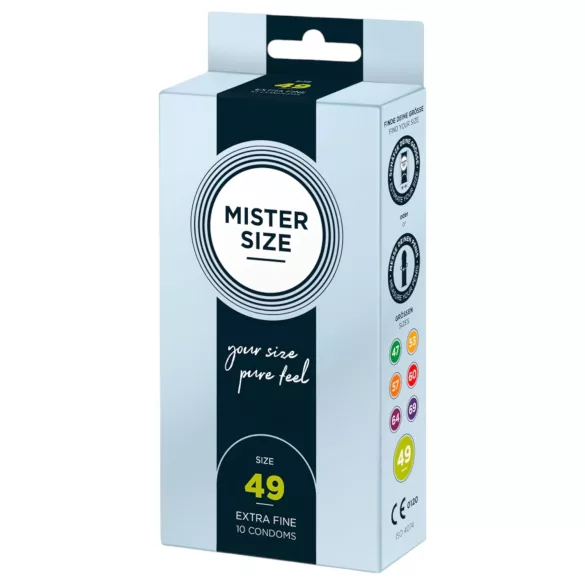 Mister Size Ultra-Thin Condoms - 49mm (Pack of 10)