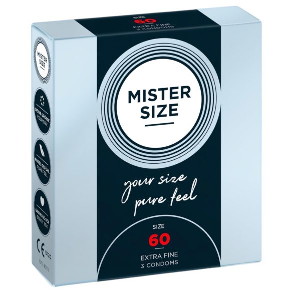 Mister Size Thin Condoms - 60mm (Pack of 3)