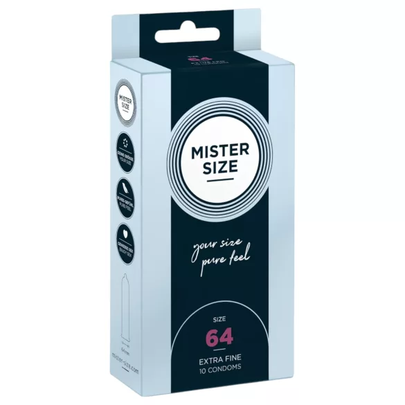 Mister Size Ultra-Thin Condoms - 64mm (Pack of 10)