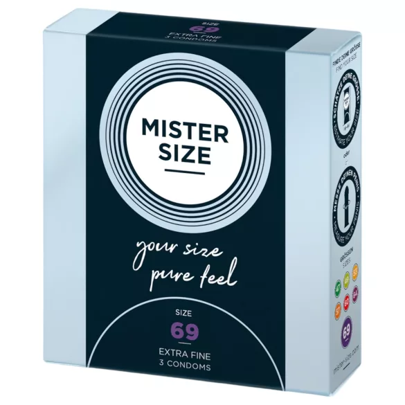 Mister Size Ultra-Thin Condoms - 69mm (Pack of 3)
