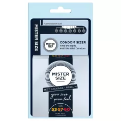 Mister Size Condom Test Pack with Size Guide - 3 Pieces