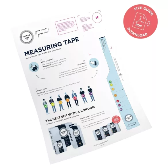 Mister Size Condom Test Pack with Size Guide - 3 Pieces