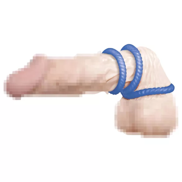 You2Toys - Lust Trio Penis Rings - Blue