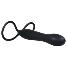 You2Toys - Black Special Anal Dildo & Cock Ring Combo