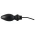 LATEX - Inflatable Large Anal Plug (Black)