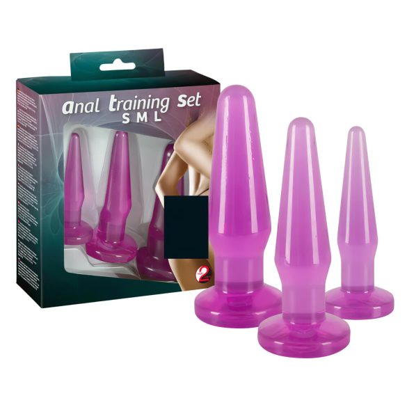 You2Toys - Purple Anal Training Plug Set - 3 Pieces