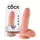 King Cock 7" Realistic Dildo with Balls (18 cm) - Flesh Tone