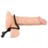 Bad Kitty - Silicone Scrotum & Penis Ring (Black)