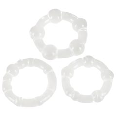 You2Toys - Stay Strong! Cock Ring Set - Clear (3 Pieces)