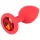 Colorful JOY - Silicone Anal Plug - Small (Red)