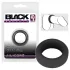 Black Velvet - Thick-Walled Penis Ring (2.6cm) - Black
