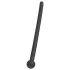 Hollow Silicone Urethral Dilator for Water Sports Play - Black