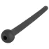 Hollow Silicone Urethral Dilator for Water Sports Play - Black