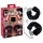 You2Toys - Plush Handcuffs with Long Chain - Black