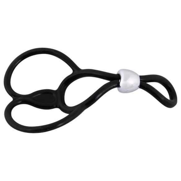 You2Toys - Triple Adjustable Penis & Testicle Ring (Black)