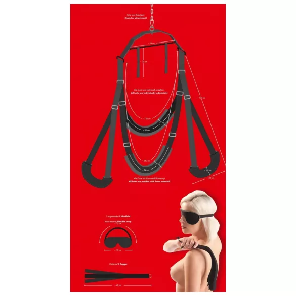 Bad Kitty - sex swing set (black)
