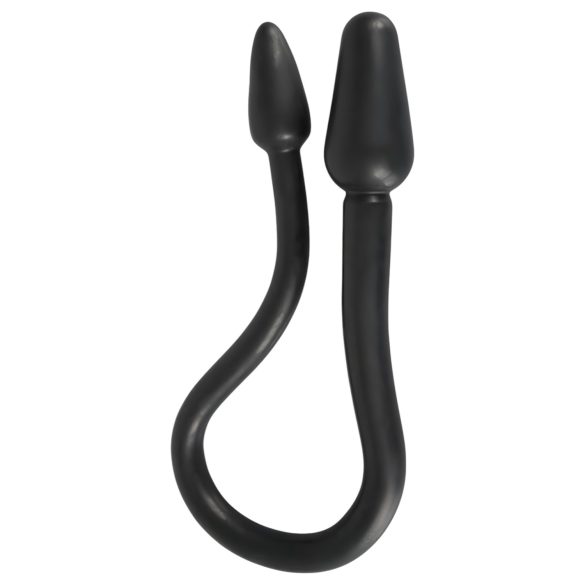 Rebel Double Plug - Black Twin Cone Anal Dildo
