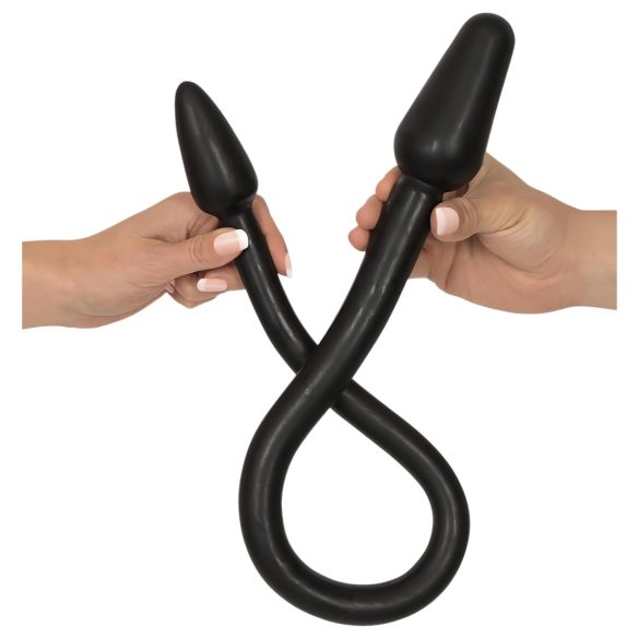 Rebel Double Plug - Black Twin Cone Anal Dildo