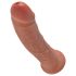 King Cock 8 Dildo (8") - Dark Natural