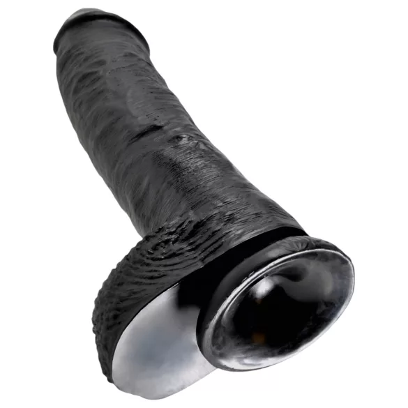 King Cock 10" Realistic Dildo (25 cm) - Black