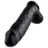 King Cock 12" Large Black Dildo with Balls (30 cm)