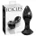 Icicles No. 78 - Sleek Black Glass Anal Plug