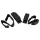 Bad Kitty - Hand to Leg Restraint Set (Black)
