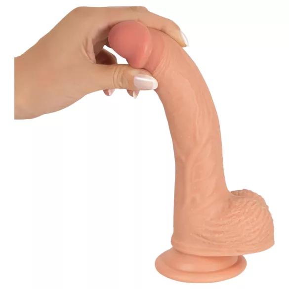 realistixxx - realistic dildo with suction cup (22 cm, flesh-coloured)
