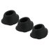 Womanizer Premium M - Replacement Suction Cap Set - Black (3pcs)