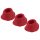 Womanizer Premium M Replacement Suction Set - Red (3 pieces)