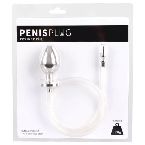 You2Toys - Piss to Ass Plug - hollow anal plug with urethral dilator