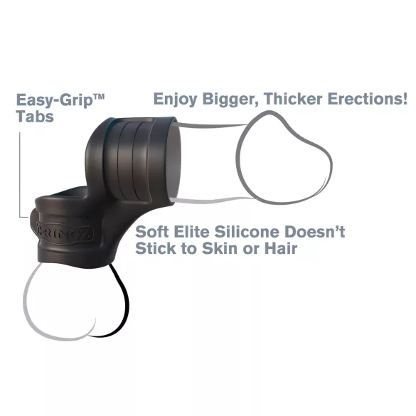 Pipedream - Fantasy Mr. Big - penis ring and testicle stretcher ring (black)