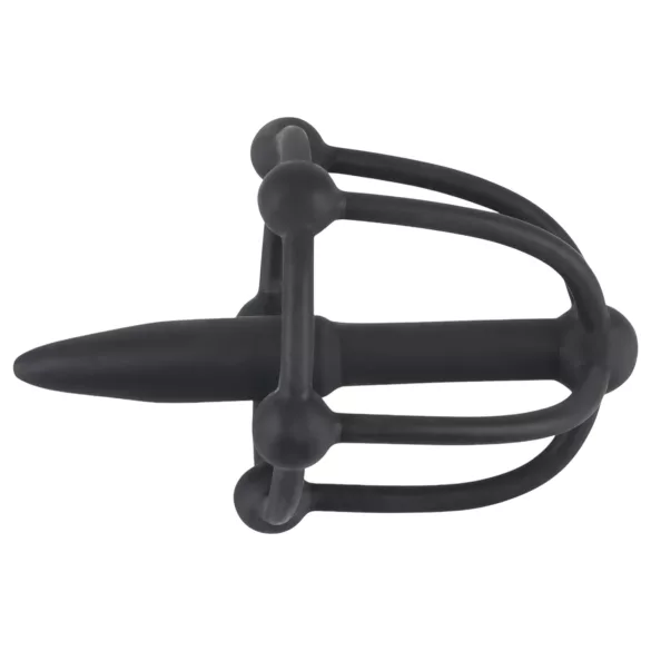 You2Toys - Silicone Glans Cage with Dilator (Black)