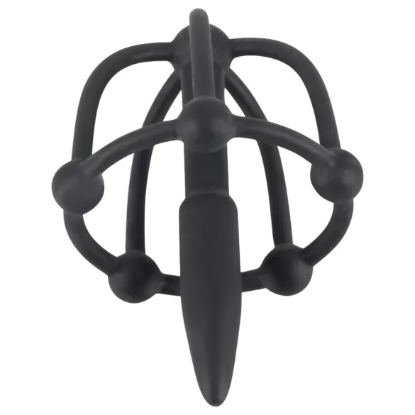 You2Toys - Silicone Glans Cage with Dilator (Black)