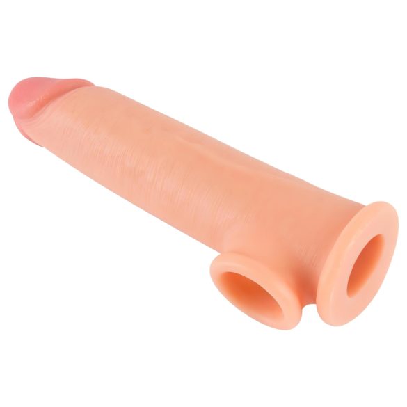 Realistixxx - Natural 19cm Extension Sleeve with Erection Ring