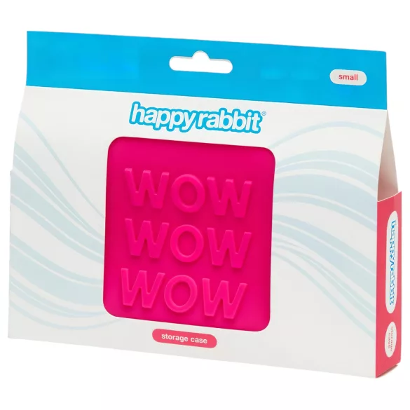 Happyrabbit - sex toy cosmetic bag (pink) - small