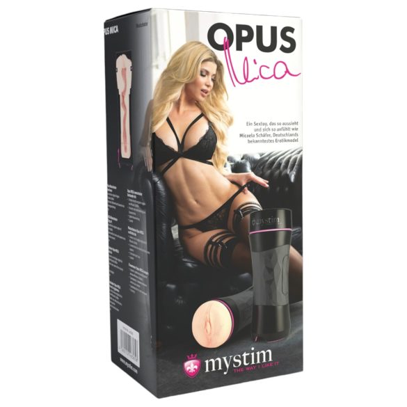 Mystim OPUS Mica - Realistic Stroker (Natural-Black)