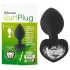 You2Toys Gemstone Anal Plug - Black with White Gem