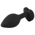 You2Toys Gemstone Anal Plug - Black with White Gem