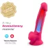 Silexd 7 - suction‑cup, testicle dildo - 17.5 cm (pink)