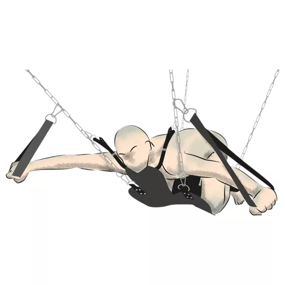 You2Toys Black Love Swing - Intimate Pleasure Harness
