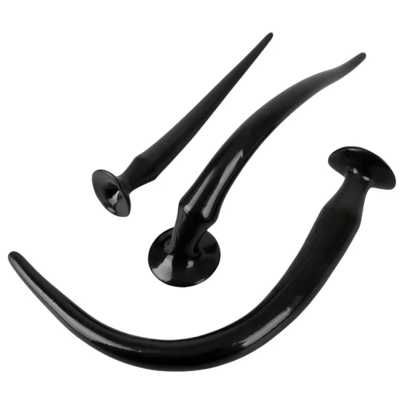 You2Toys - Extra Long Anal Plug Set (3 Pieces) - Black