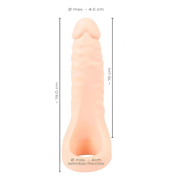 Realistixxx Double F - Lifelike Dildo with Ring (Natural)
