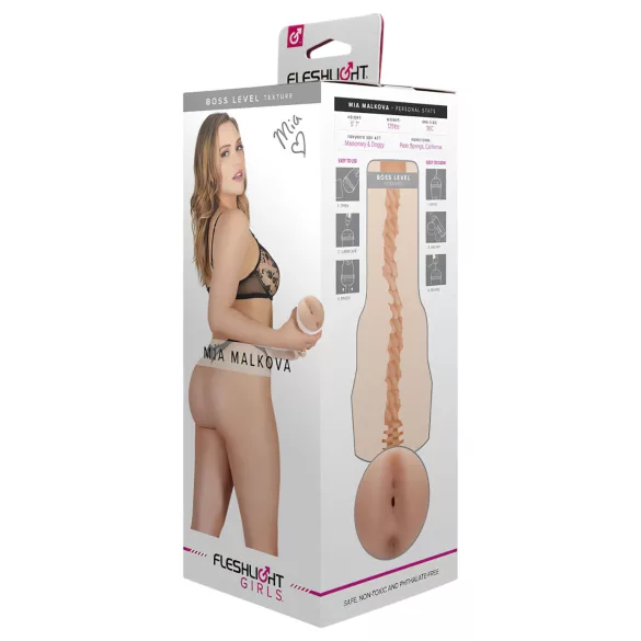 Fleshlight Mia Malkova Boss - Lifelike Rear Masturbator (Natural)